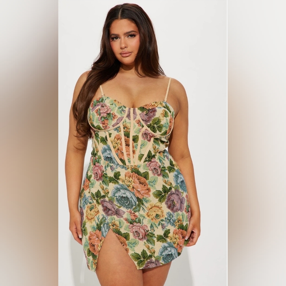 Floral corset dress 3x